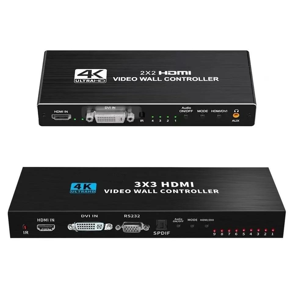 Ƽ ũ   Ʈѷ, 4K 2x2 HDMI DVI TV  μ, 3x3 HDMI, 1X2, 1X4, 1X3, 2x3, 3x2, 4X2, 2, 3, 4, 6, 8, 9